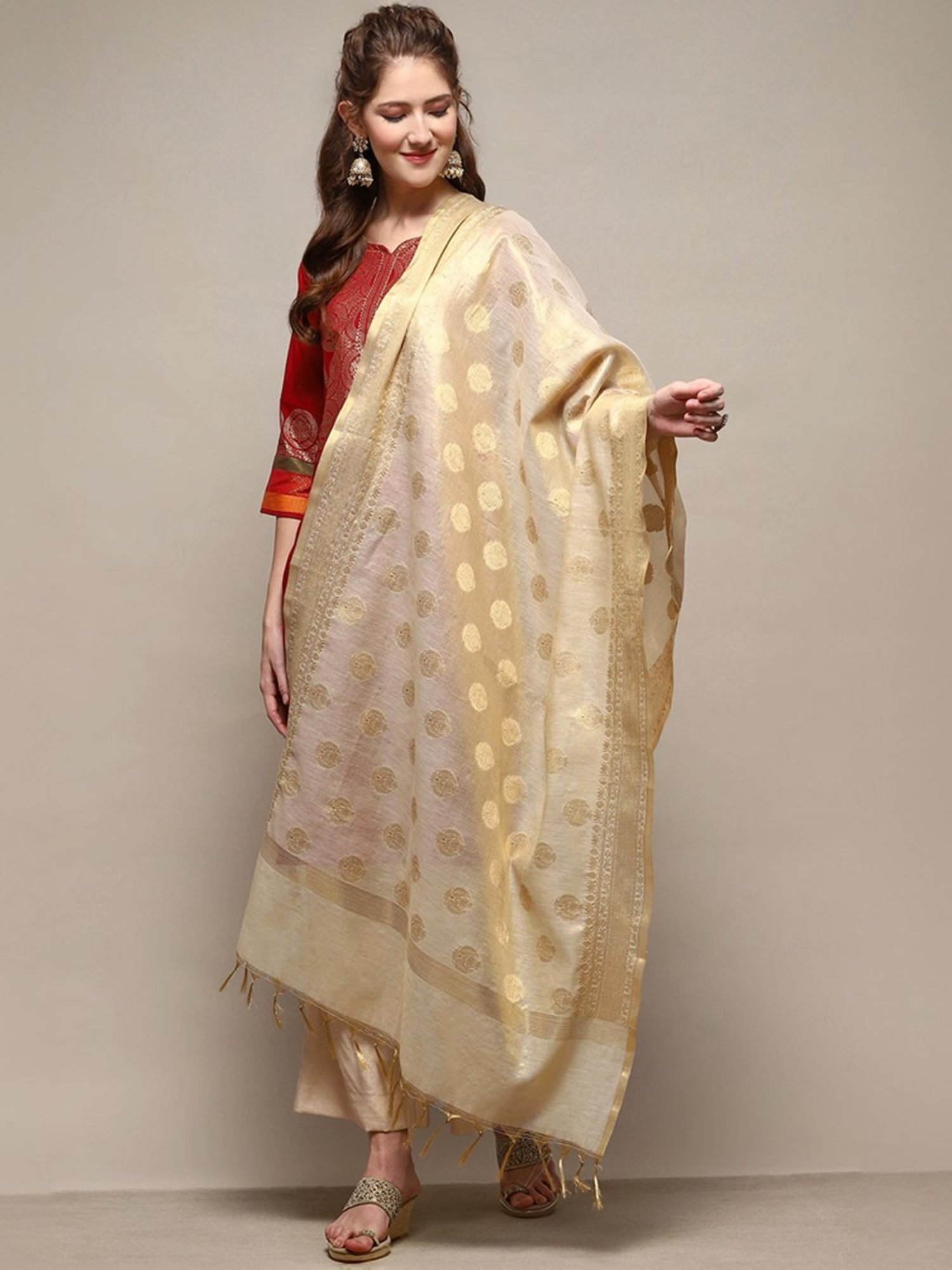 Stylum Multicolor Block Print Dupatta