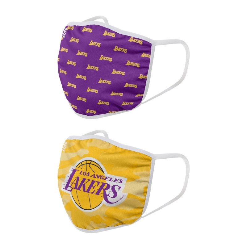 NBA Los Angeles Lakers Youth Face Covering 2pk