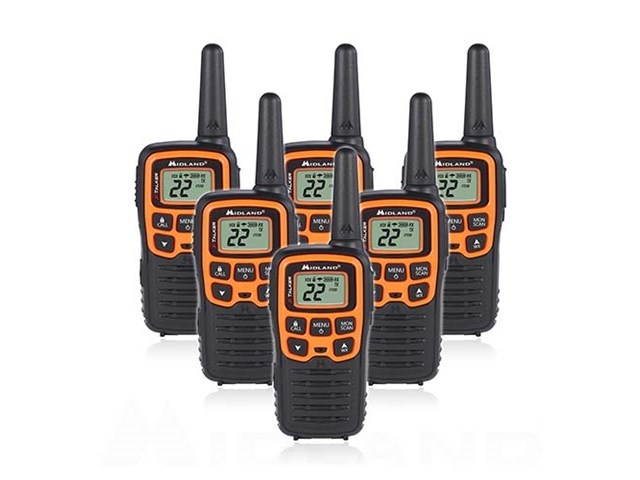 Midland T51VP3 X-TALKER , 22 Channel GMRS Handheld 2-Way Radio , 6 pack