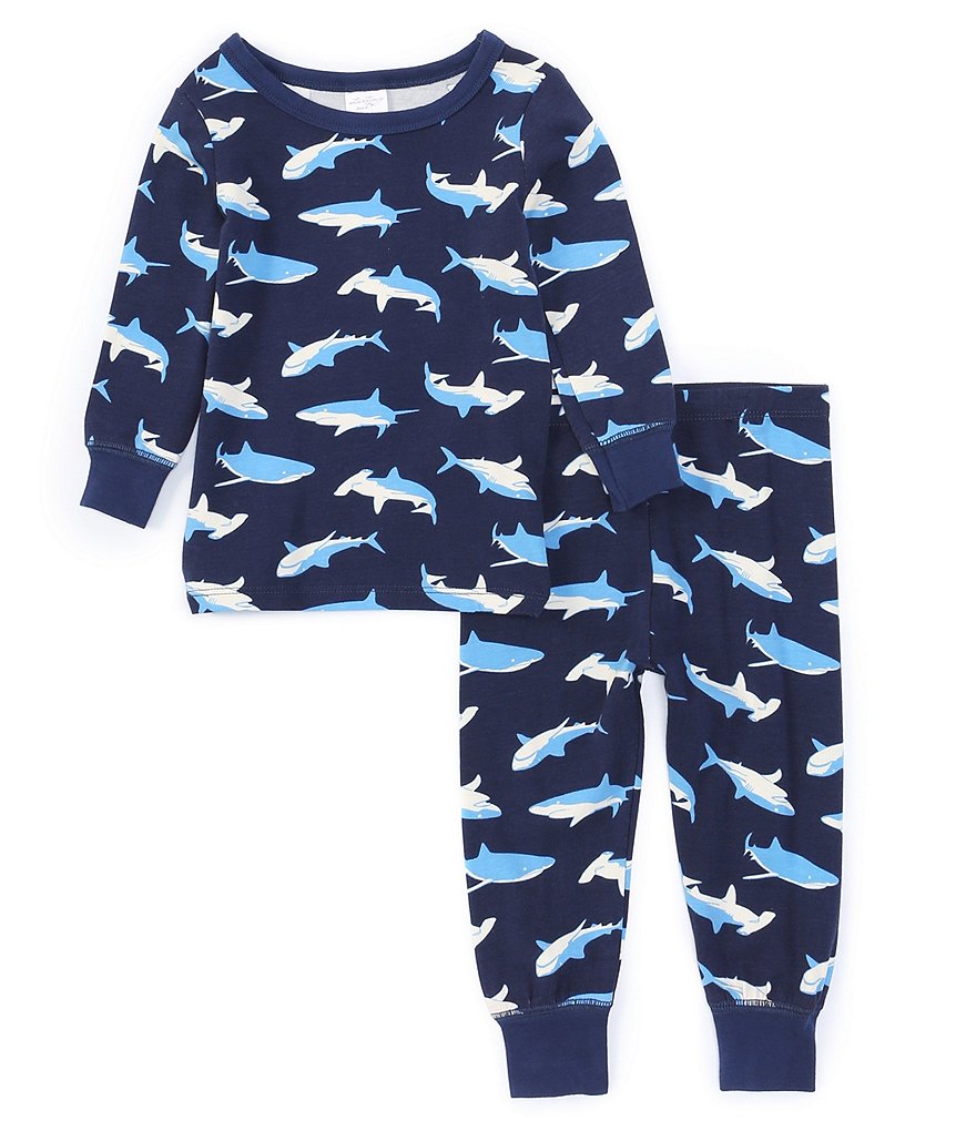 Starting Out Baby Boys 12-24 Months Shark Print 2-Piece Pajamas Set