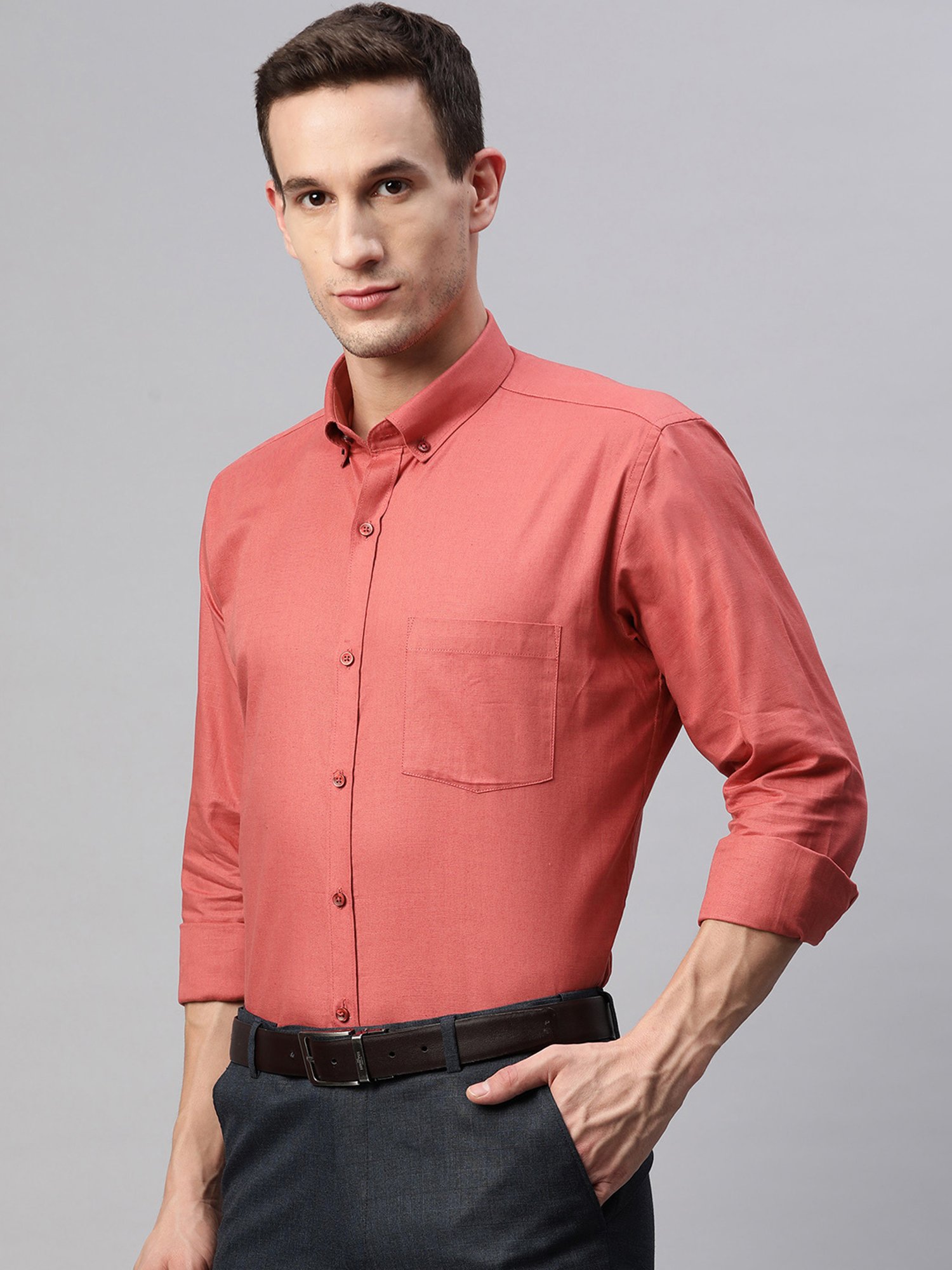 ManQ Coral Regular Fit Shirt