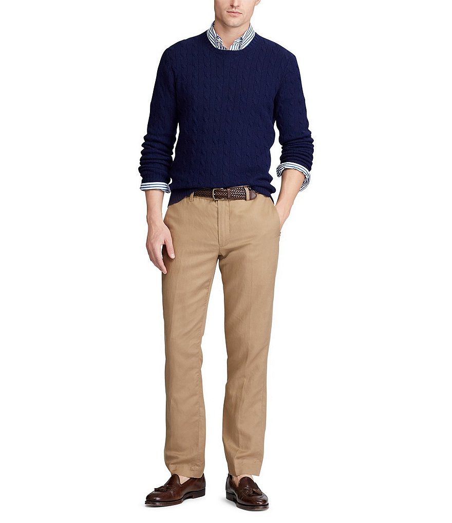 Polo Ralph Lauren Straight-Fit Linen Blend Pants