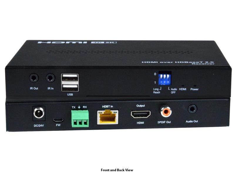 NTI ST-C6USB4K18GB-HDBT 4K 18Gbps HDMI USB KVM Extender over HDBase-T w/2-Yr Warranty