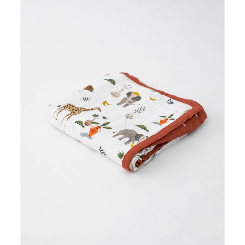 Little Unicorn Deluxe Muslin Quilt - Safari Social