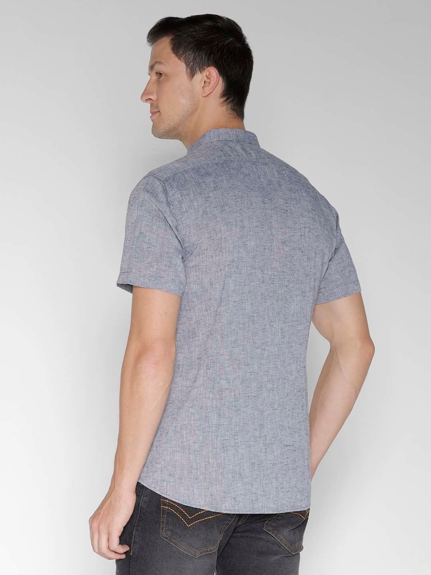 Identiti Blue Slim Fit Shirt