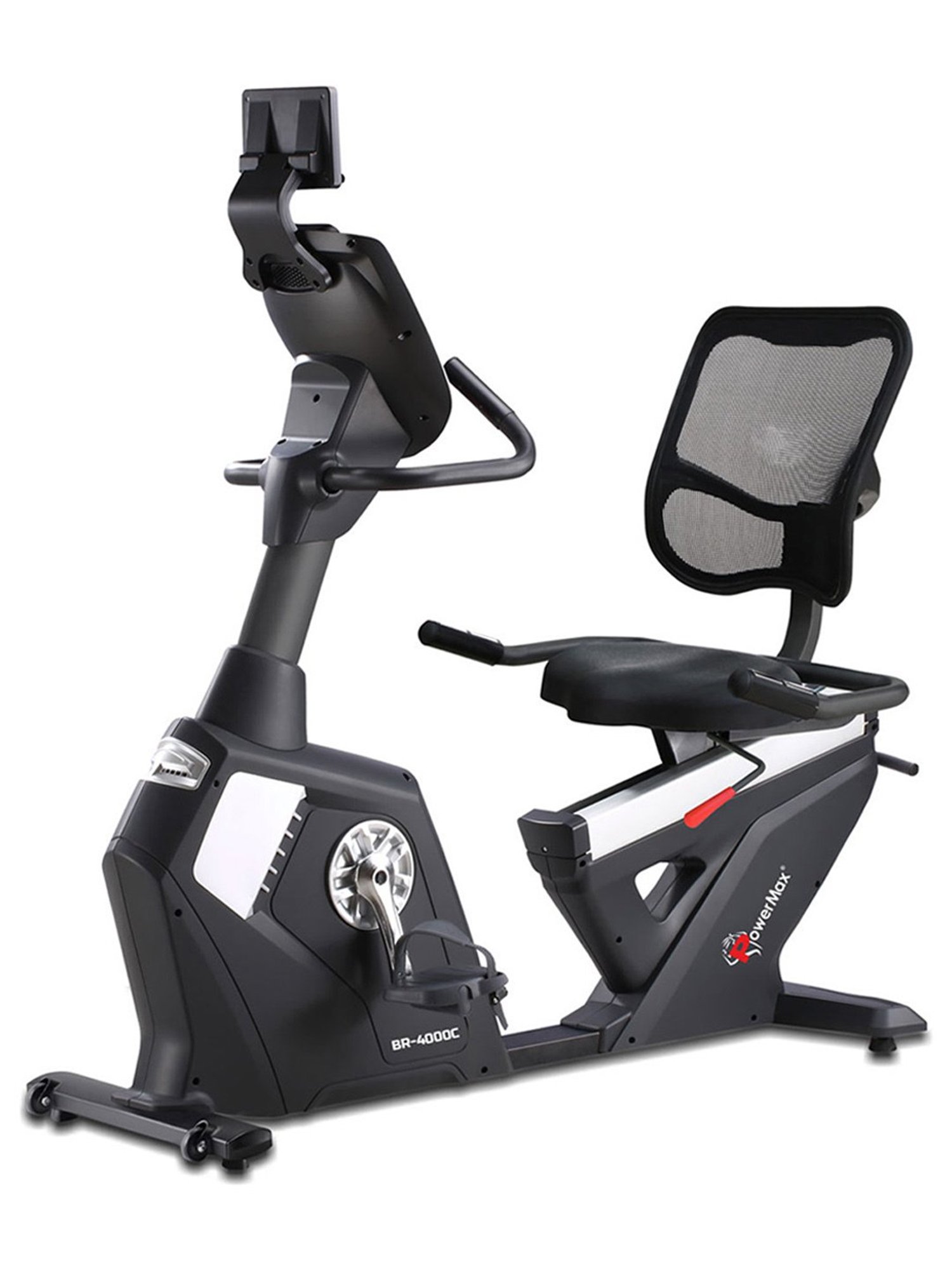 PowerMax Fitness BR-4000C Recumbent Bike (Black)