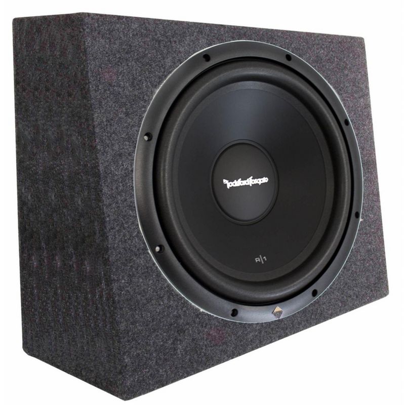 Rockford Fosgate R1S4-12 12" Prime 300 Watt 4-Ohm SVC Subwoofer + Sealed Box