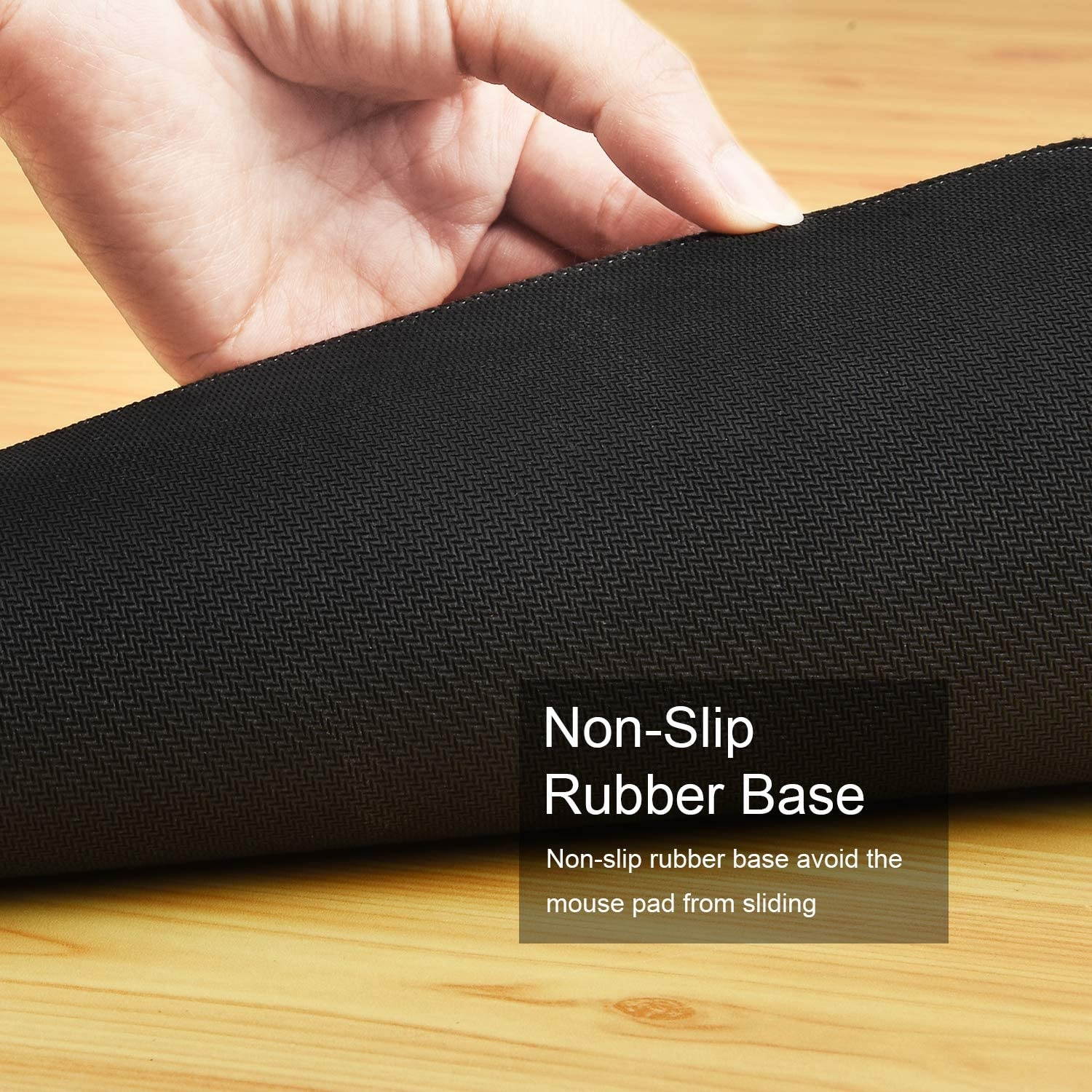 2 Pack Happy Halloween Mouse Pad Trick or Treat Mouse Pad Non-Slip Rubber Gaming Mouse Mat with Stitched Edges for Computer Laptop, 9.5 x 7.9 x 0.1 Inch