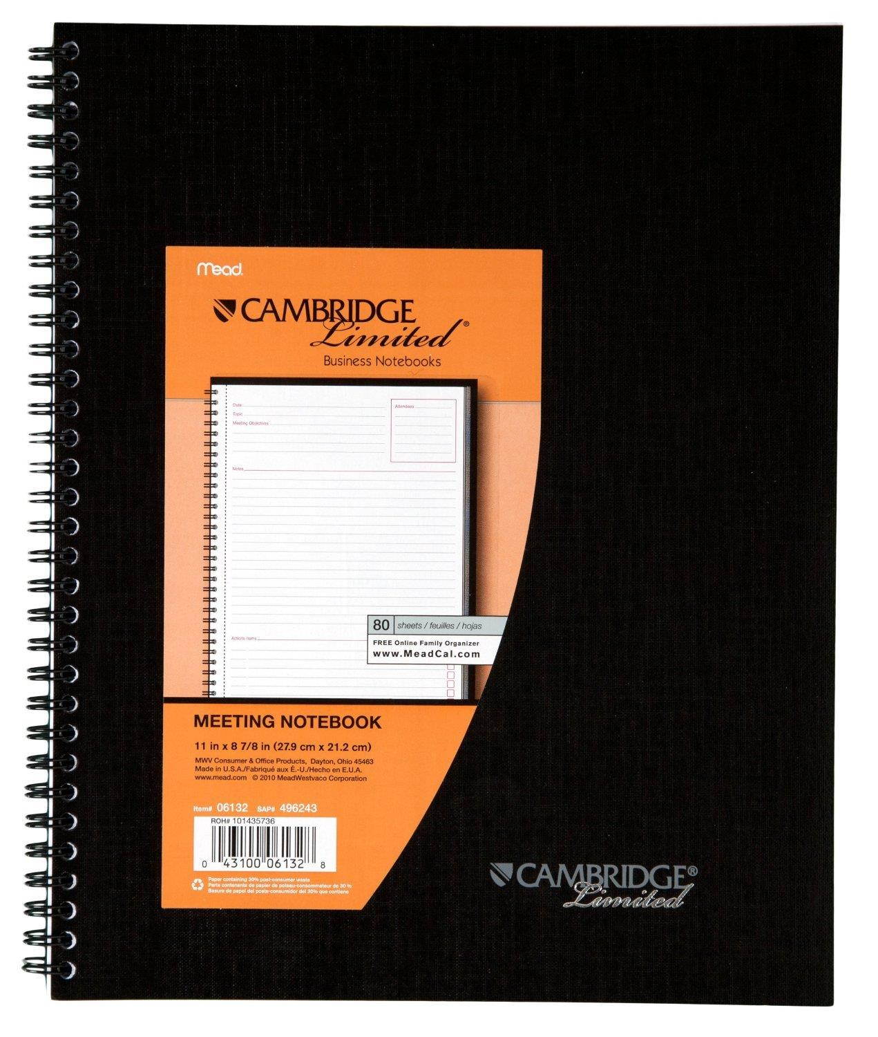 Cambridge Limited Meeting Planner (06132) Pack Of 6