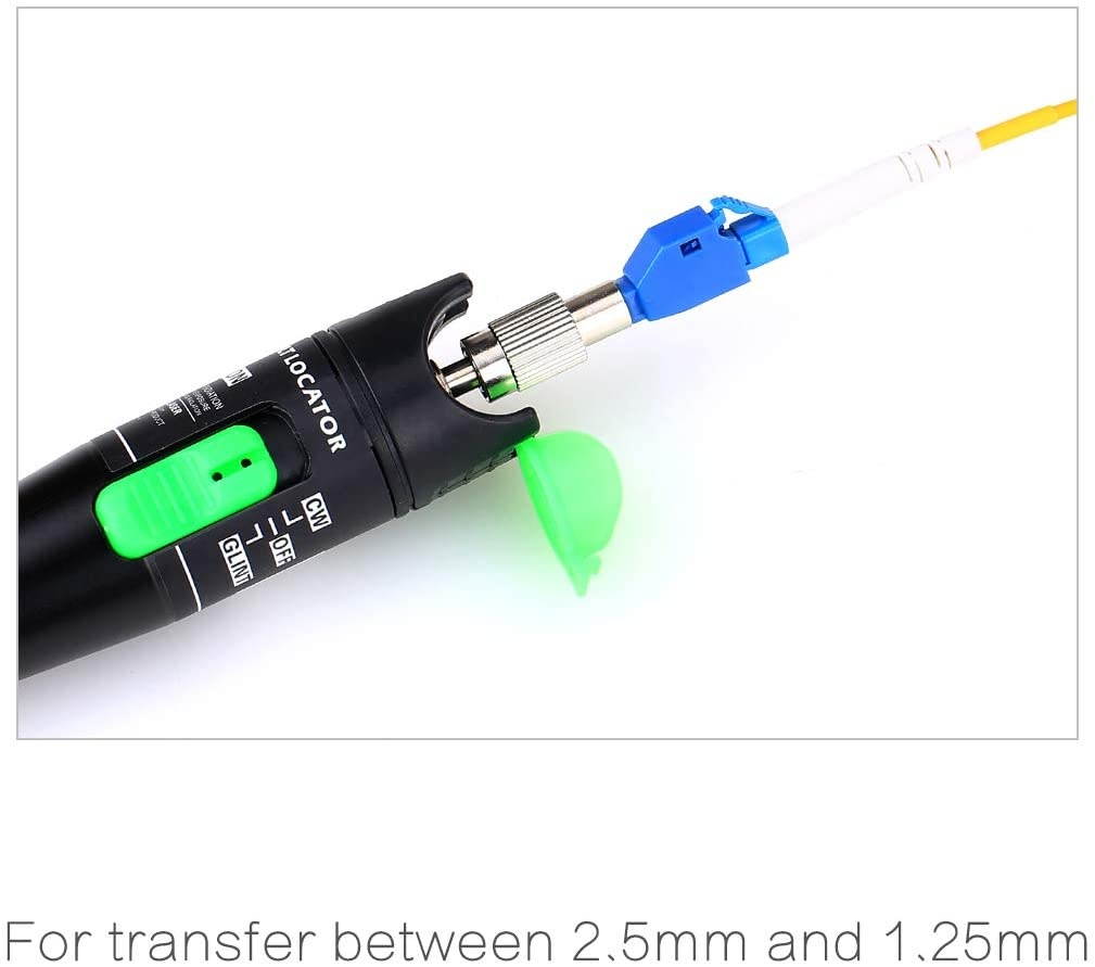 KELUSHI Fiber Optic Connector FC Male to LC Female Hybrid Optical Fiber Convertor Adapter Compatible with Optical Power Meter Visual Fault Locator