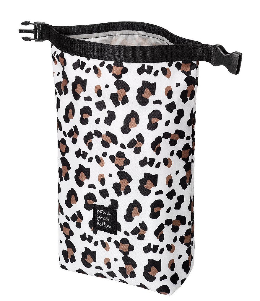 Petunia Pickle Bottom Sip Double Bottle Holder - Leopard