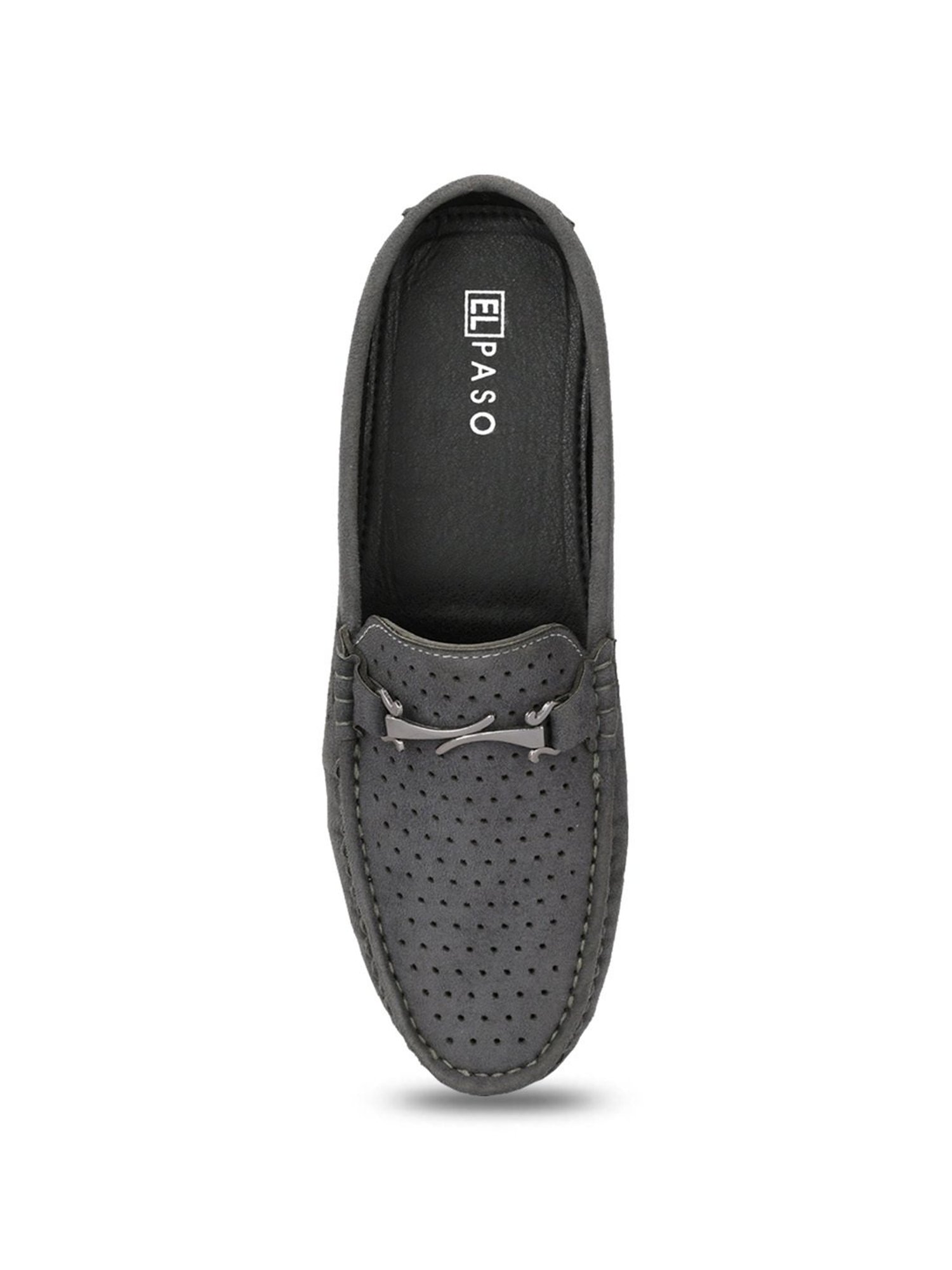 El Paso Men's Grey Mule Shoes