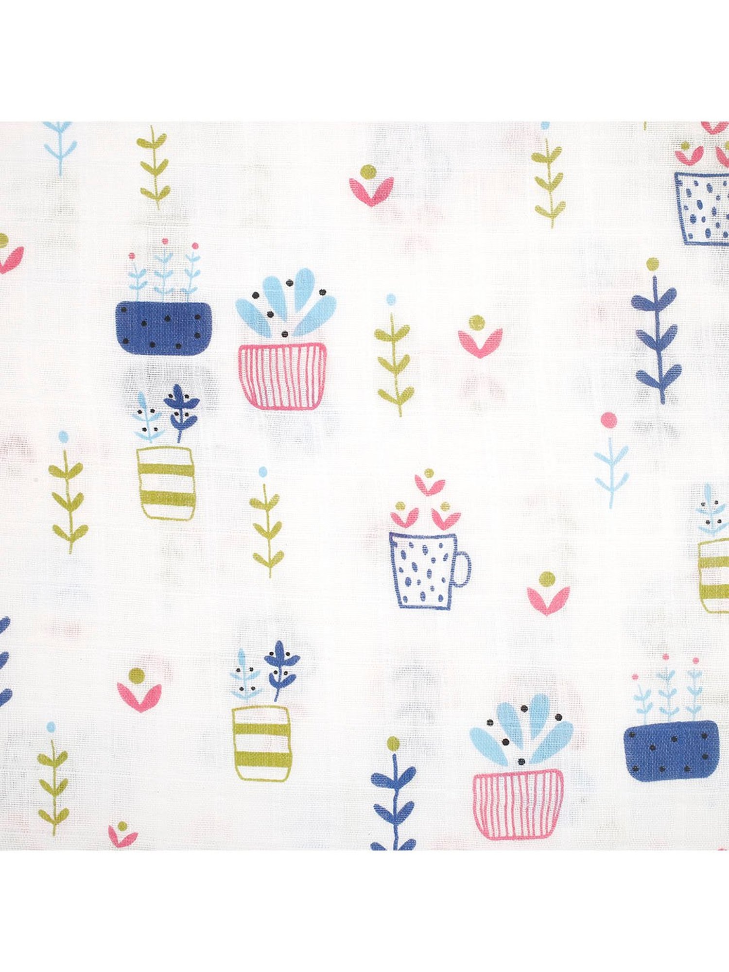 Baby Moo Plant Lover Multicolour Muslin Swaddle