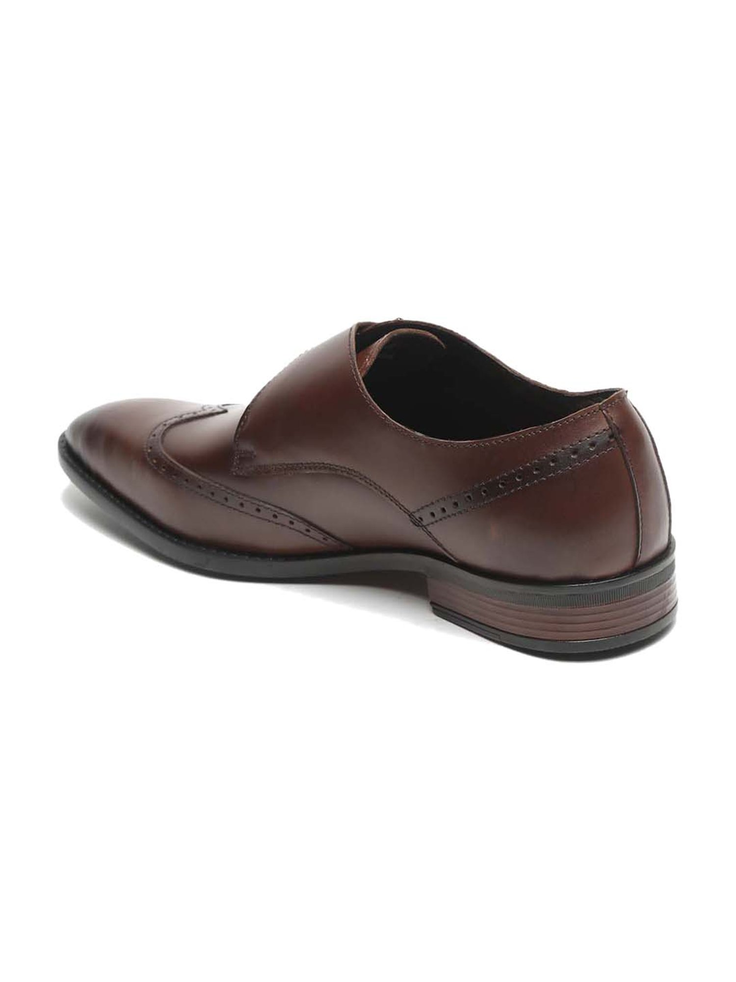 Teakwood Leathers Men's Brown Monk Shoes