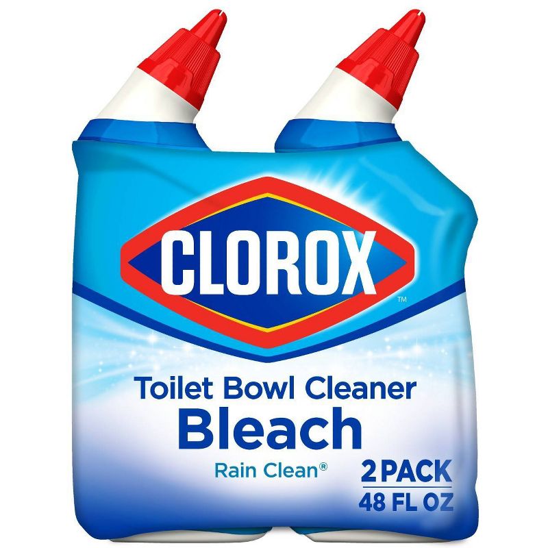 Clorox Toilet Bowl Cleaner with Bleach - Rain Clean - 24oz/2pk