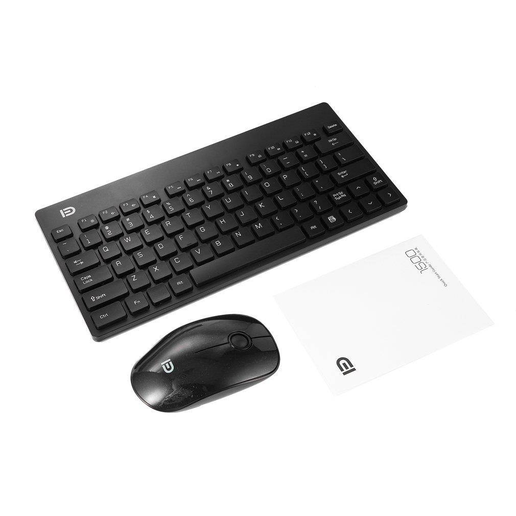 Forter Mini Wireless Keyboard Mouse Combo Set USB 2.4Ghz for Computer Desktop
