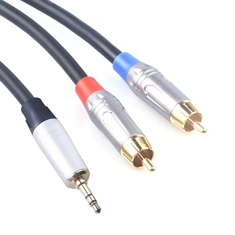 2Male to 2Male RCA Audio Cable 15Feet 10Pack