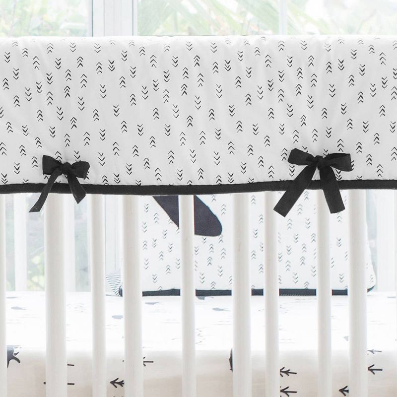 Trend Lab Short Gray Fleece Narrow Crib Rail Cover