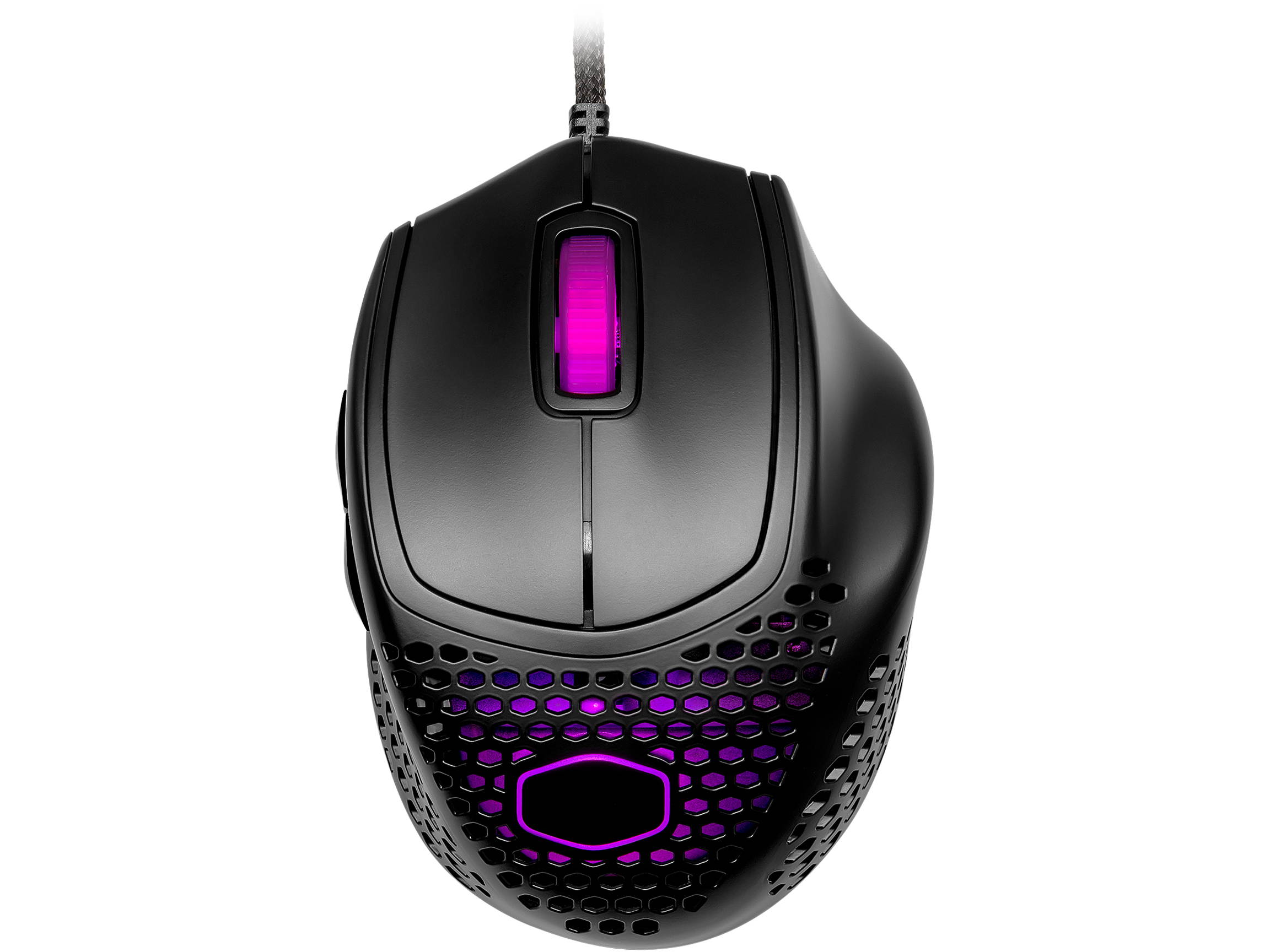 Cooler Master MM720 Black Matte Lightweight Gaming Mouse with Ultraweave Cable, 16000 DPI Optical Sensor, RGB and Unique Claw Grip Shape
