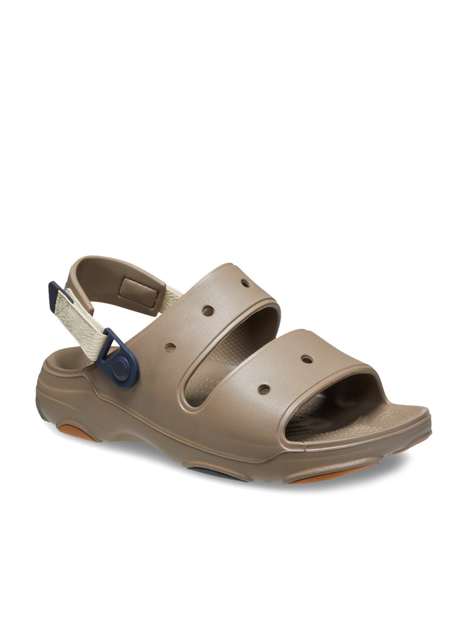 Crocs Men's All-Terrain Brown Sling Back Sandals