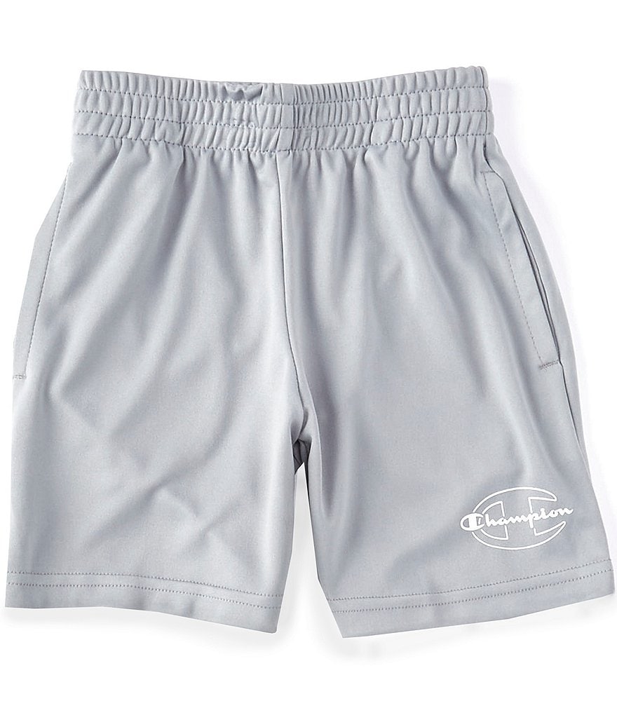 Champion Little Boys 2T-7 Outline Script Interlock Short