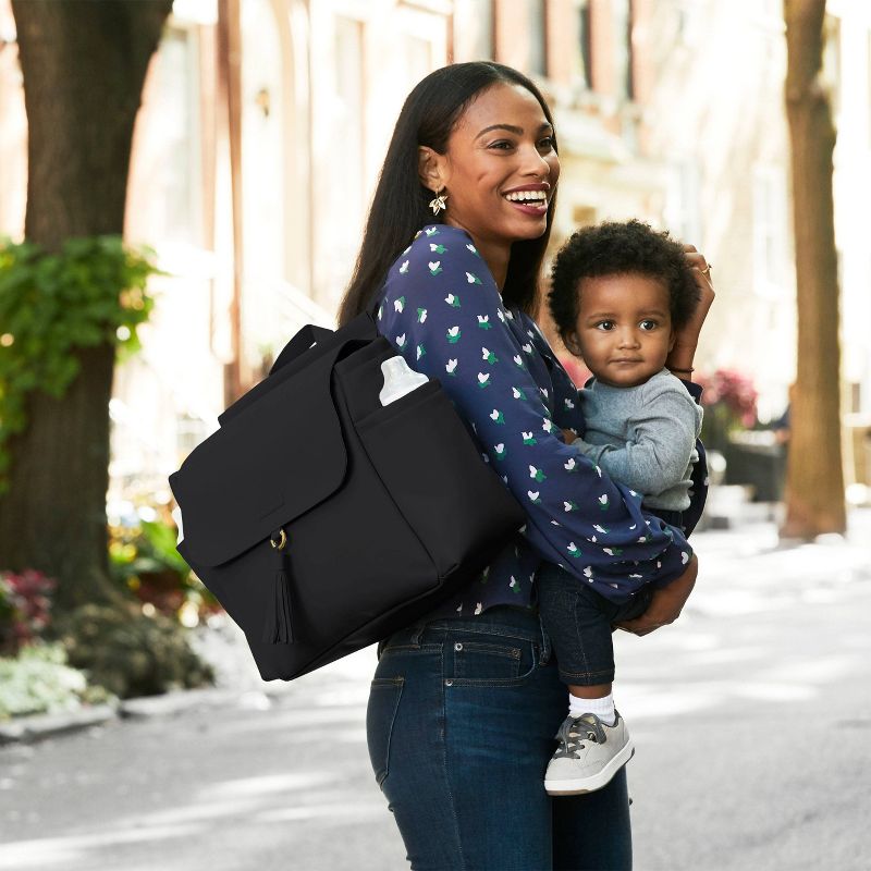 Skip Hop Greenwich Convertible Diaper Backpack - Black