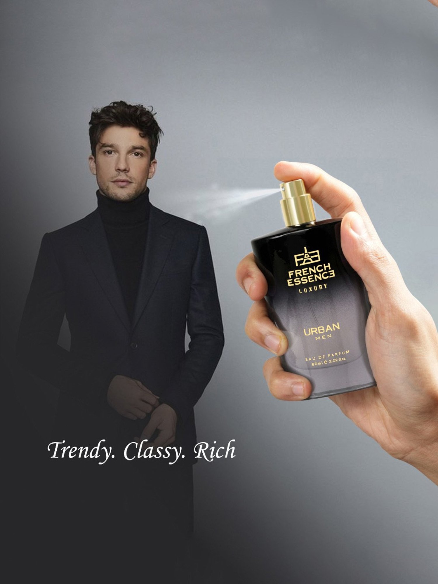 French Essence Luxury Urban Eau de Parfum for Men - 60 ml