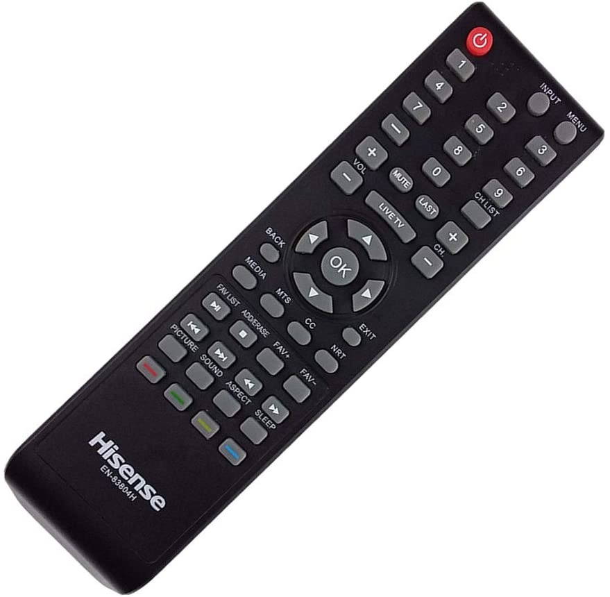 OEM Hisense EN-83804H TV Remote Control for HD 32H3080E 32H3308 32H3D 40EU3000 40H3080E 40H3D 43H3080E 43H3D Hisense Televisions