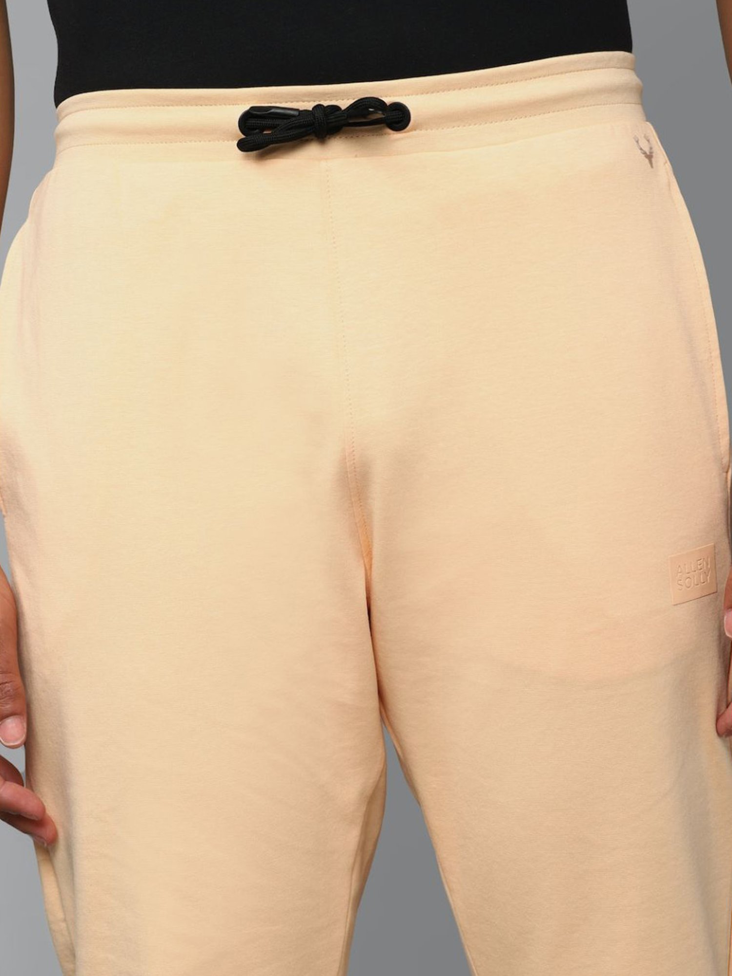 Tribe Beige Regular Fit Printed Joggers