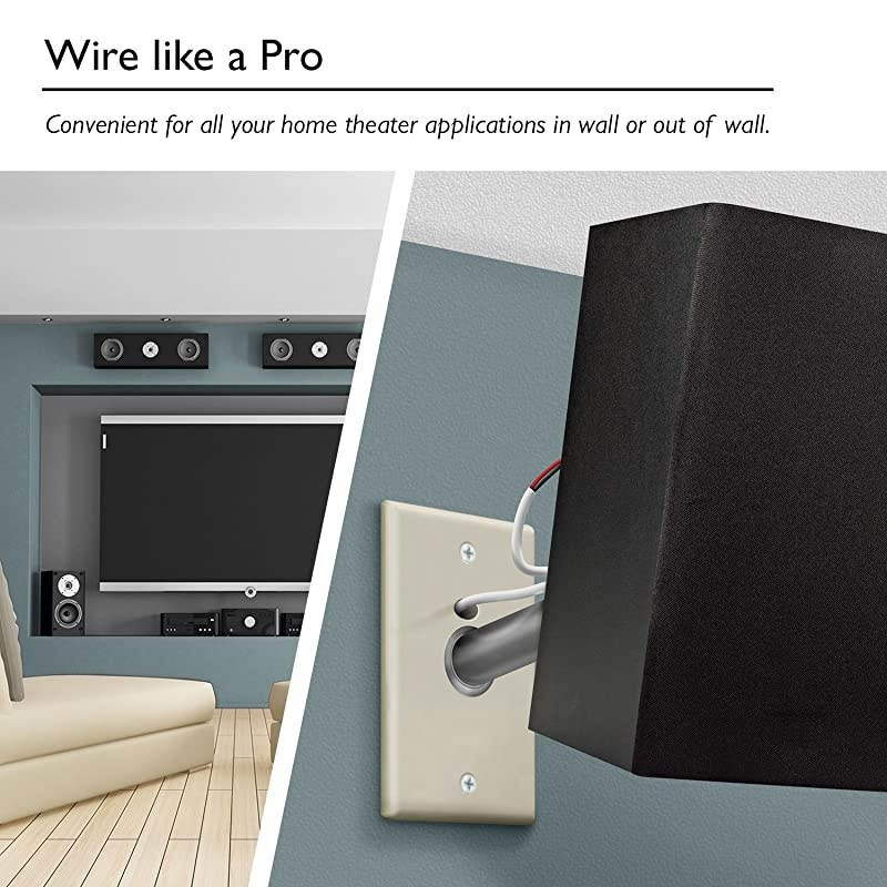 16 AWG CL2 OFC in Wall Speaker Wire  Pro Series 16 AWG Gauge 500 Feet 1524 MetersWhite OFC Oxygen Free Copper UL CL2 Rated inWall Speaker Wire Cable for Home Theater and Car Audio