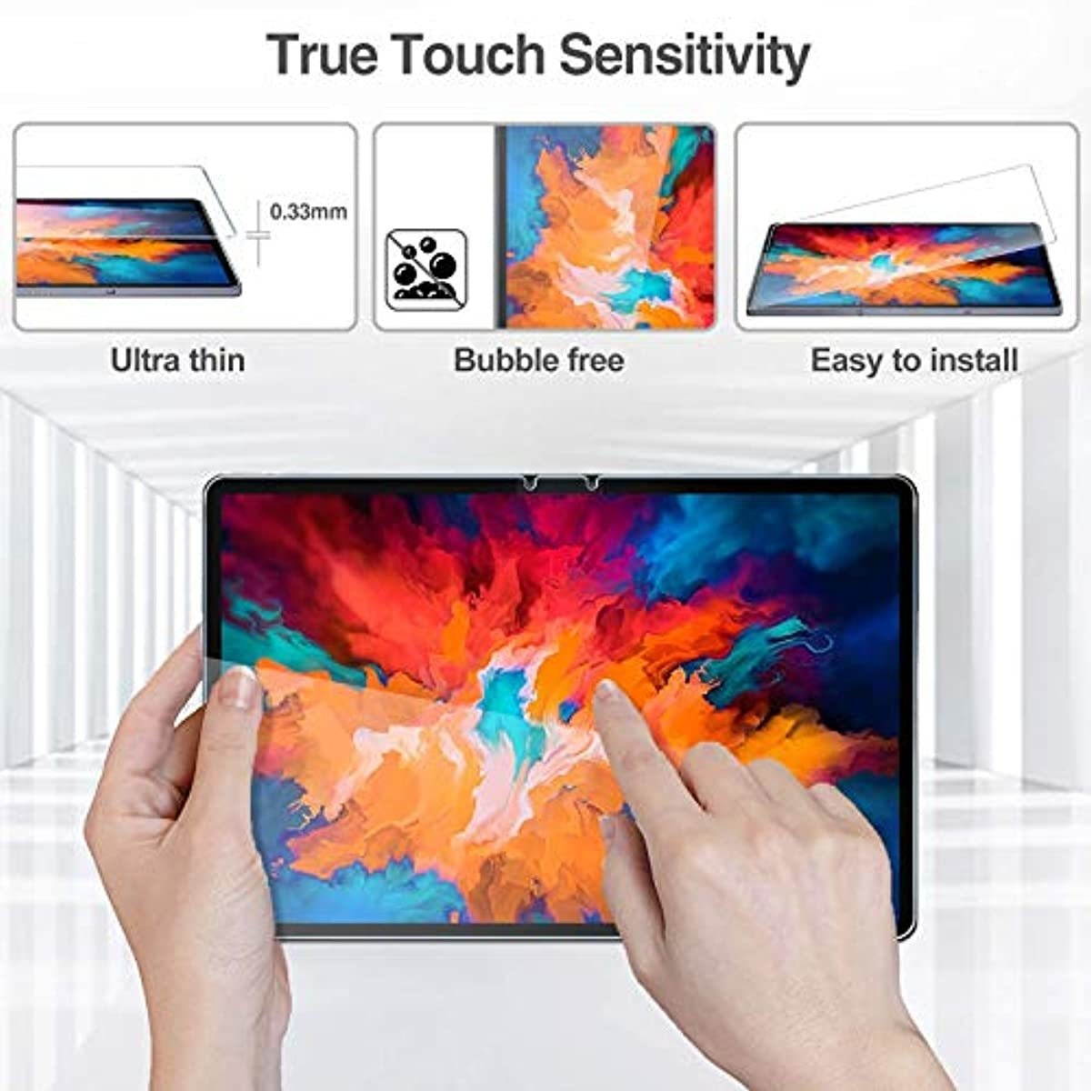 [2 Pack] ProCase Lenovo Tab P11 Pro 11.5 inch 2020 Screen Protector Bundle with ProCase Lenovo Tab P11 Pro Case 11.5 inch 2020