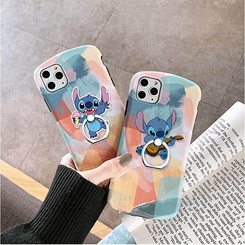 Phone Ring Holder Stand,Stitch Phone Ring Stand Holder 360 Rotation Finger Ring Grip Stand for Cellphones,Smartphones and Tablets