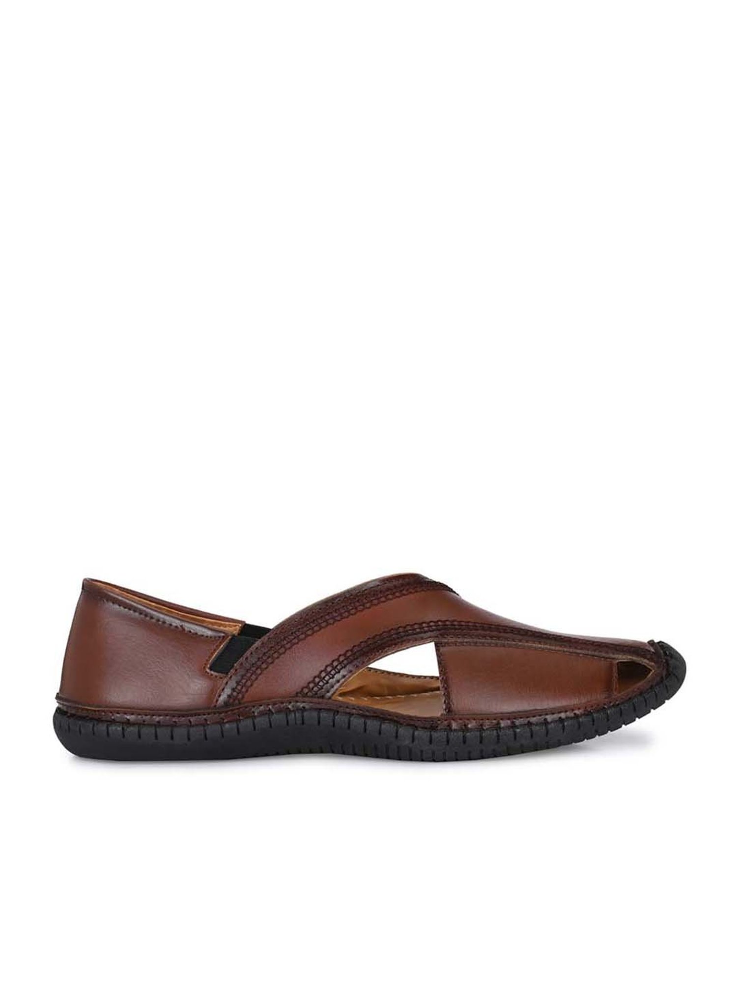 Carlo Romano Men's Tan Fisherman Sandals