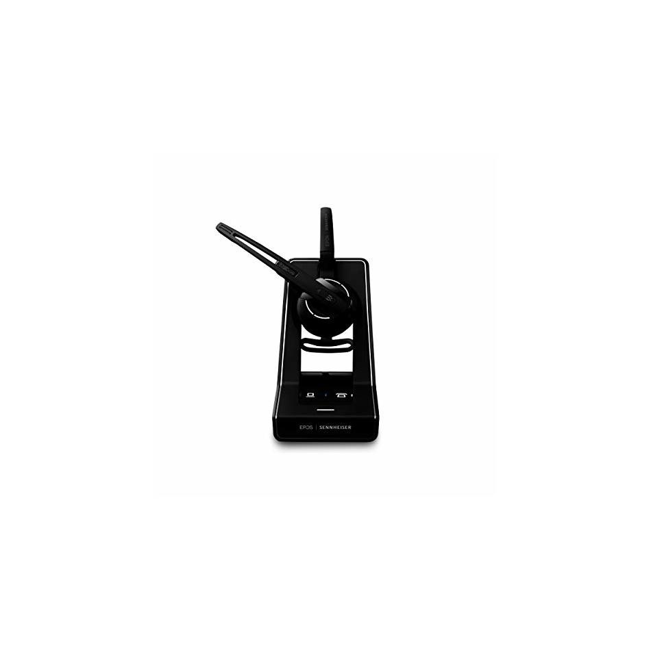 EPOS | Sennheiser IMPACT SD Office ML (1000561) Premium, single-sided, wireless DECT headset with dual-connectivity for desk phone and PC/softphone with Convertible Wearing Styles