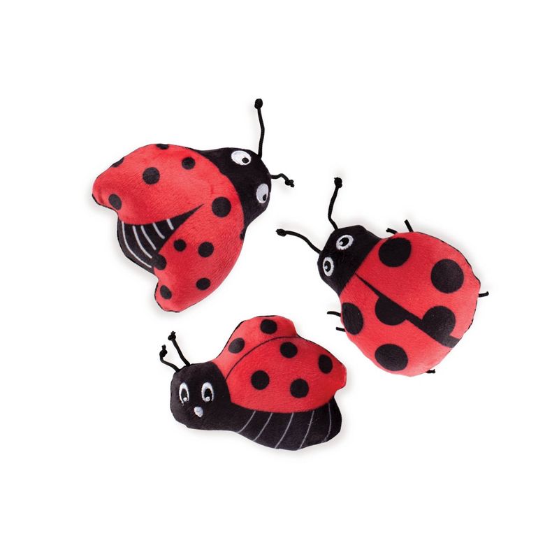 PetShop by Fringe Studio Lady Bug Set Dog Toys - 3pk