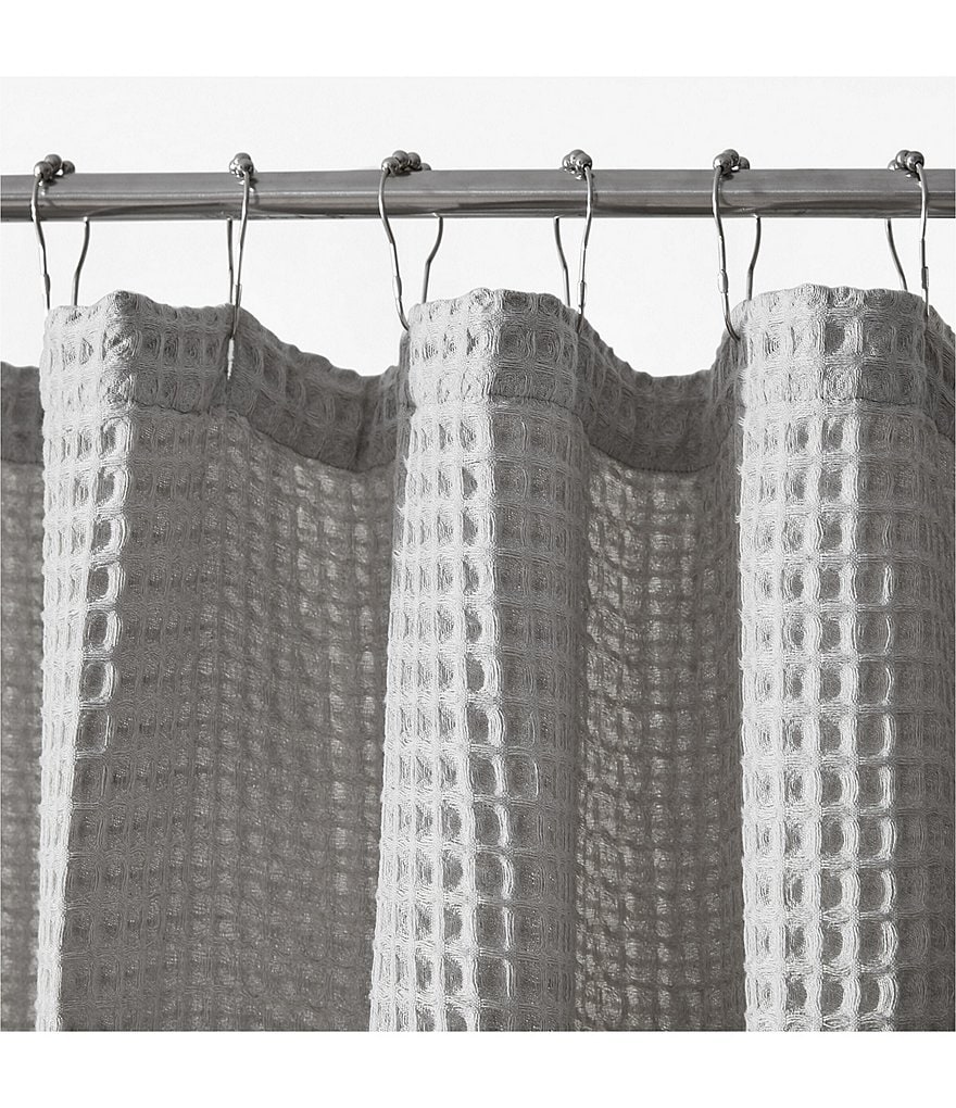 Vera Wang Marled Waffle Shower Curtain