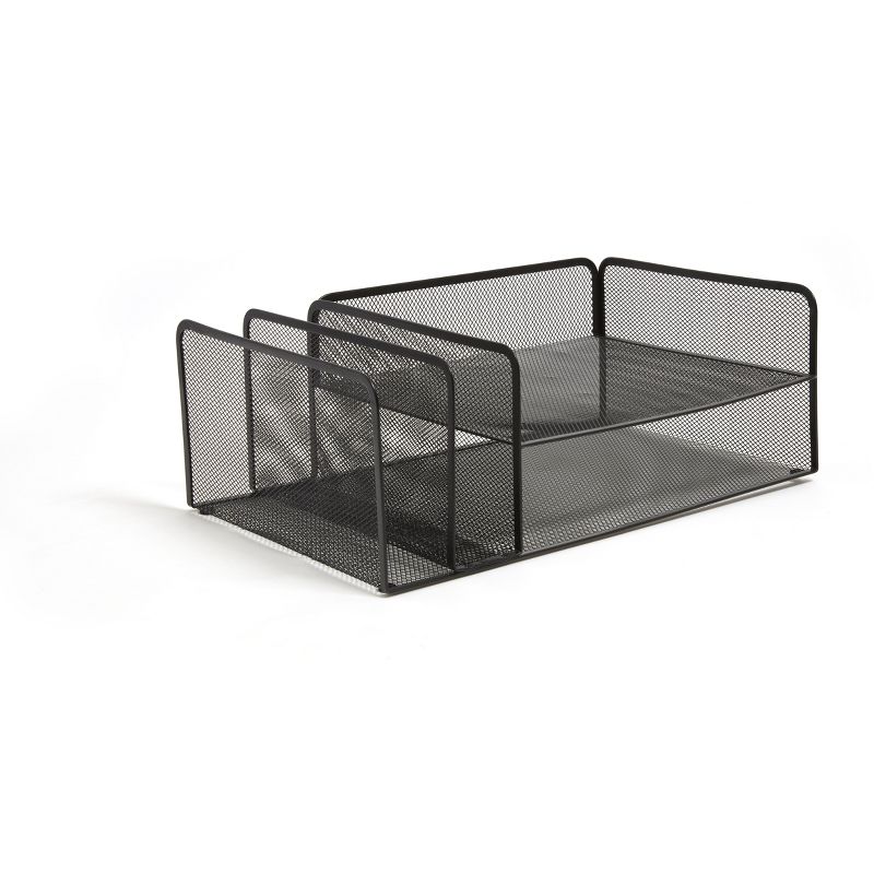 TRU RED 4 Compartment Wire Mesh Horizontal File Organize TR57538-CC