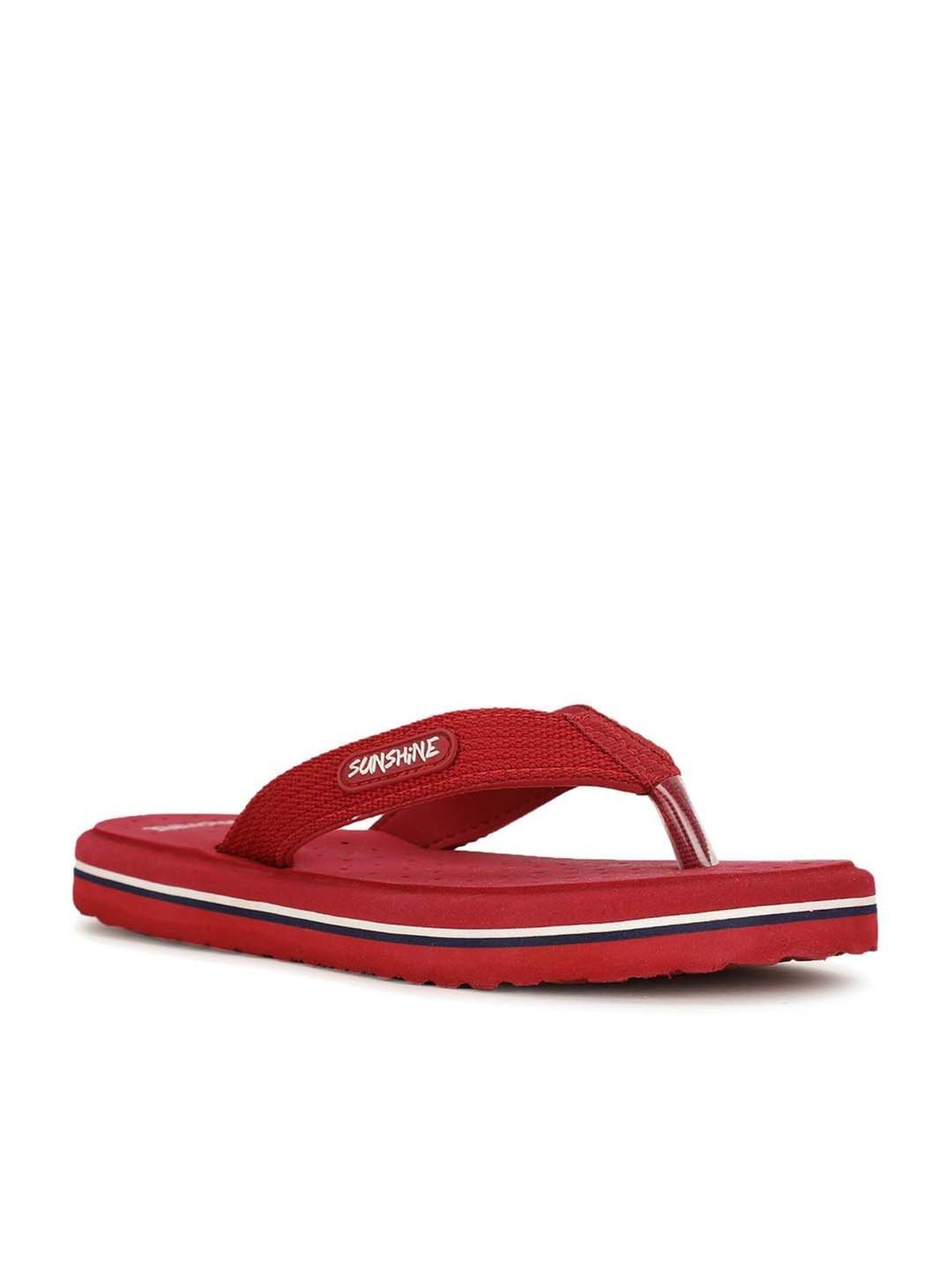 Bata Women's Maroon Flip Flops
