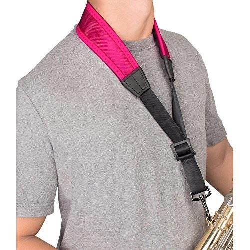 protec nls310hp 22inch ballistic neoprene lessstress saxophone neck strap with coated metal hook