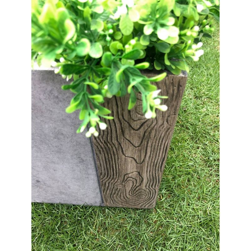 Set of 3 Kante Lightweight Concrete Modern Square Outdoor Planters - Rosemead Home & Garden, Inc.