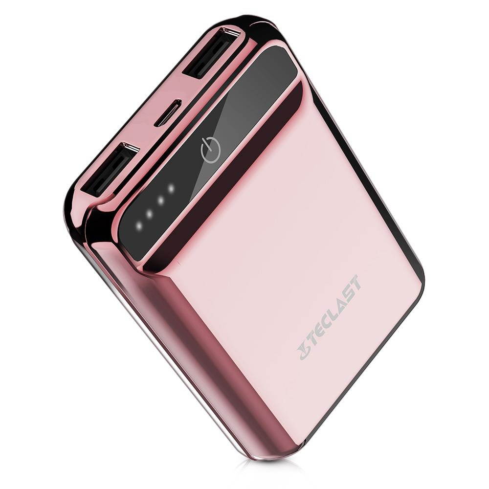 Power Bank 10000mAh High Capacity External Battery Pack Powerbank Cell Phone Battery Backup Charger with Dual Input & Output Compatible iPhone X 8 7 Plus, iPad Tablet & More