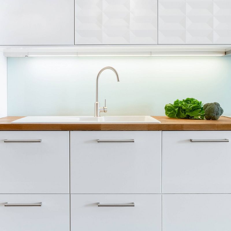 18" Bright Clean Antimicrobial Under Cabinet LED Light Fixture White - Brilli