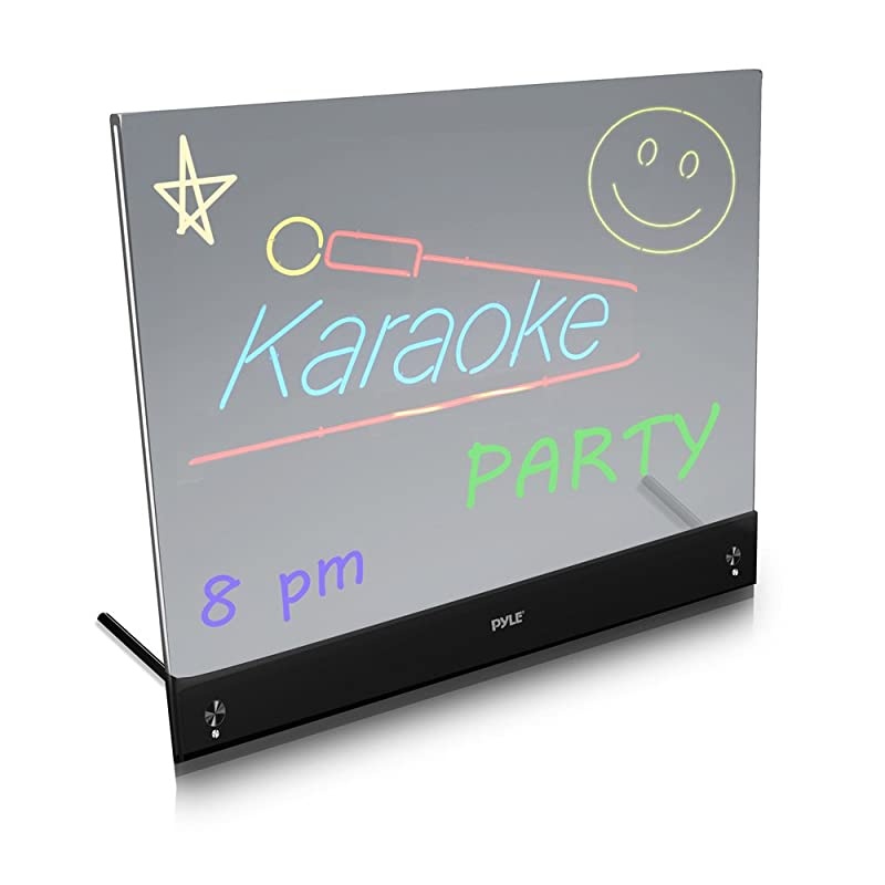 Erasable Desktop Illuminated LED Writing Board with Remote Control and 8 Fluorescent Markers (PLWB2030)