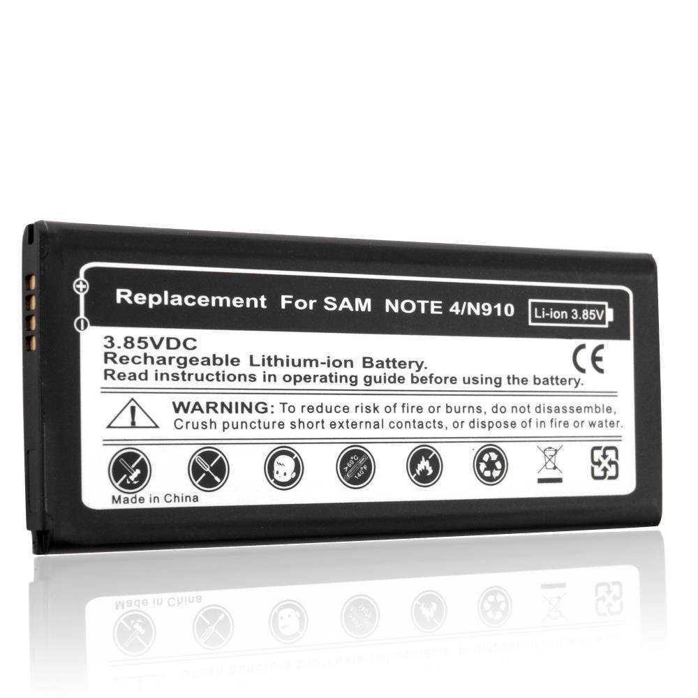 Extended Rechargeable Li-ion Battery for Samsung Galaxy Note 4 IV N910 SM-N910 AT&T Sprint T-Mobile US Cellular Verizon