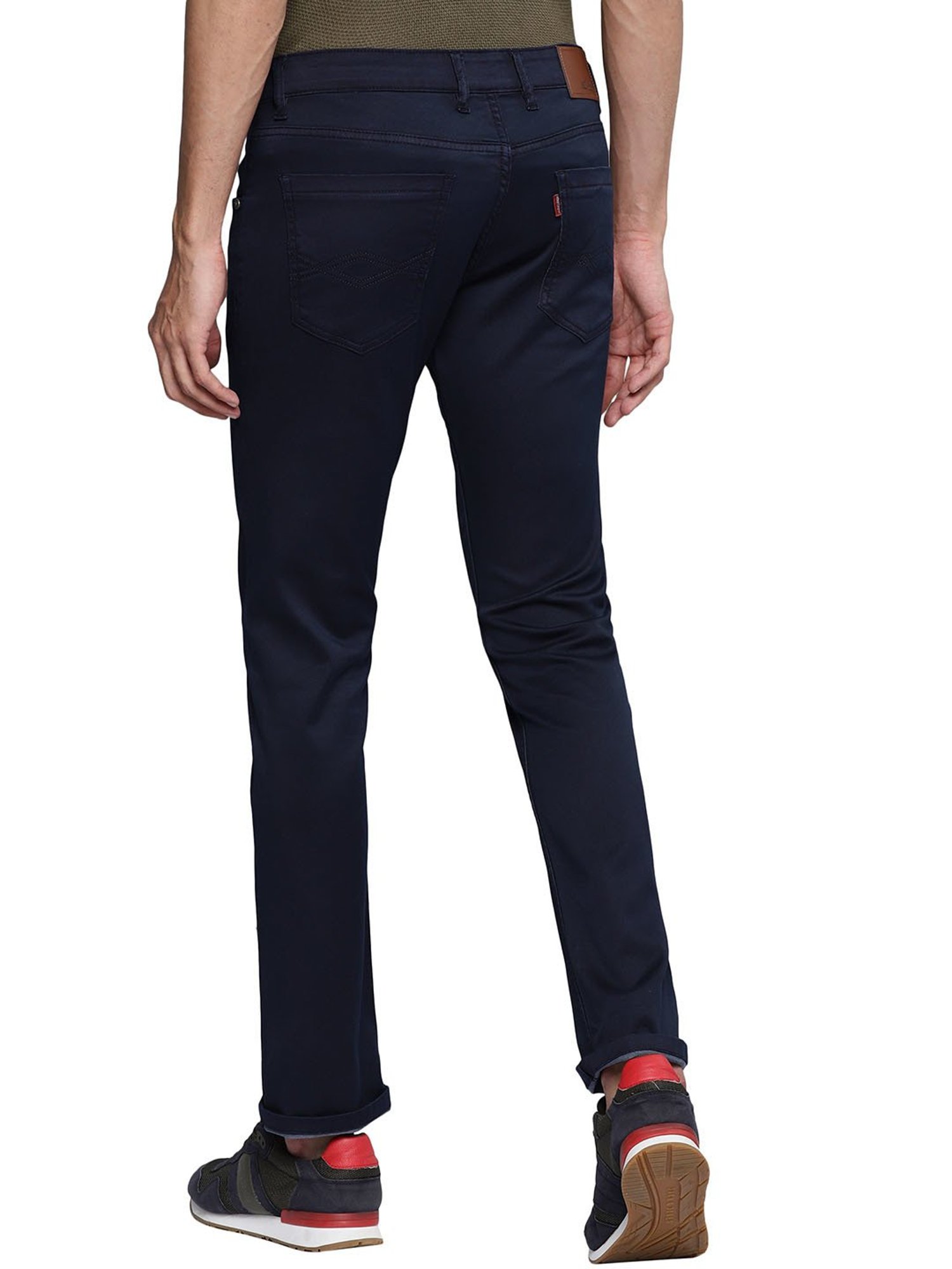 Allen cooper Dark Blue Regular Fit Jeans