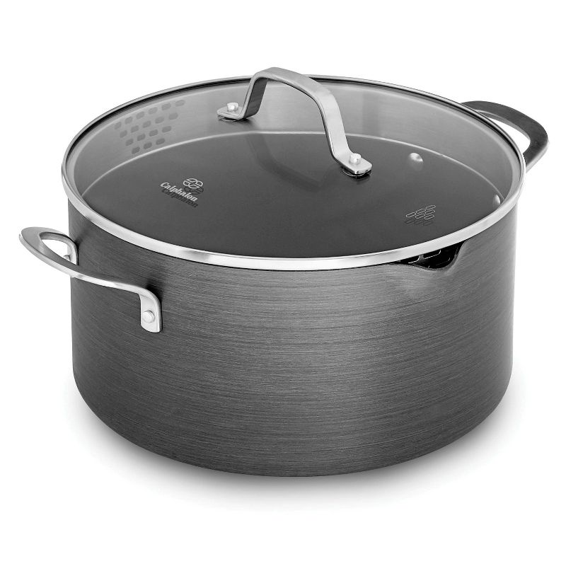 Meyer Corporation Anolon Nouvelle Copper Luxe Hard-Anodized Nonstick Casserole, 4-Quart, Onyx