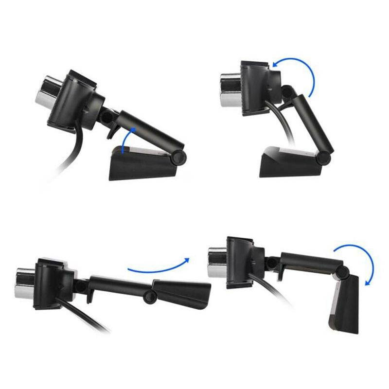 30 Degrees Rotatable 2.0 HD Webcam 480/720/1080p USB Camera Rotatable Video Recording Web Camera With Microphone For PC Laptop Desktop Video