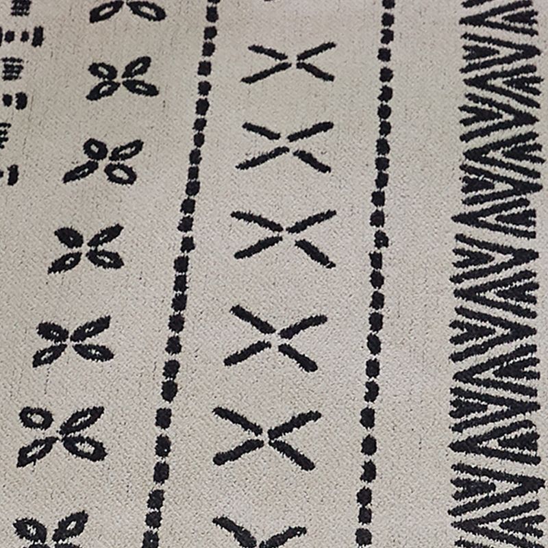 2'x3' Rectangle Hand Made Woven Cotton Accent Rug Off-White - Split-P