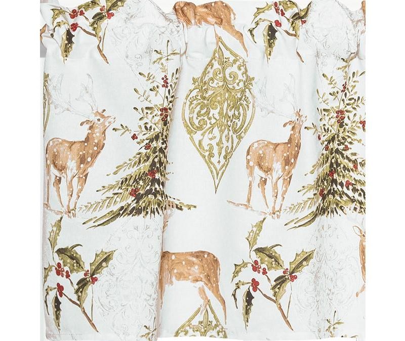 Heritage Lace 53" Halloween Phantom Drape Window Swag Valance - Black