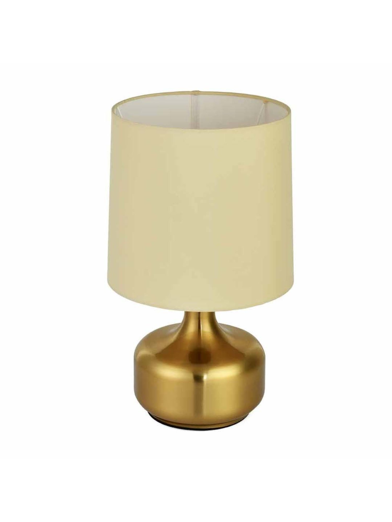 @home Nilkamal Gold Metal Metalia Triangular Shaped Table Lamp